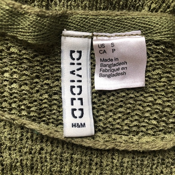 H&M Divided Green Loose Knit Sweater - Picture 5 of 6